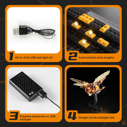 LIGHTAILING Light for Lego-10363 Leonardo da Vinci's Flying-Machine - Led Lighting Kit Compatible with Lego Building Blocks Model - NOT Included The Model Set