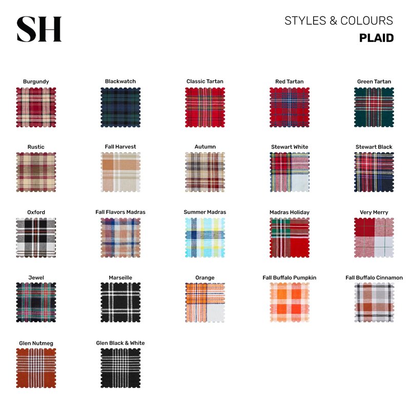 Solino Home Table Runner 90 Inches Long - 100% Pure Linen Red Classic Tartan Plaid Table Runner 14 x 90 Inch for Dining