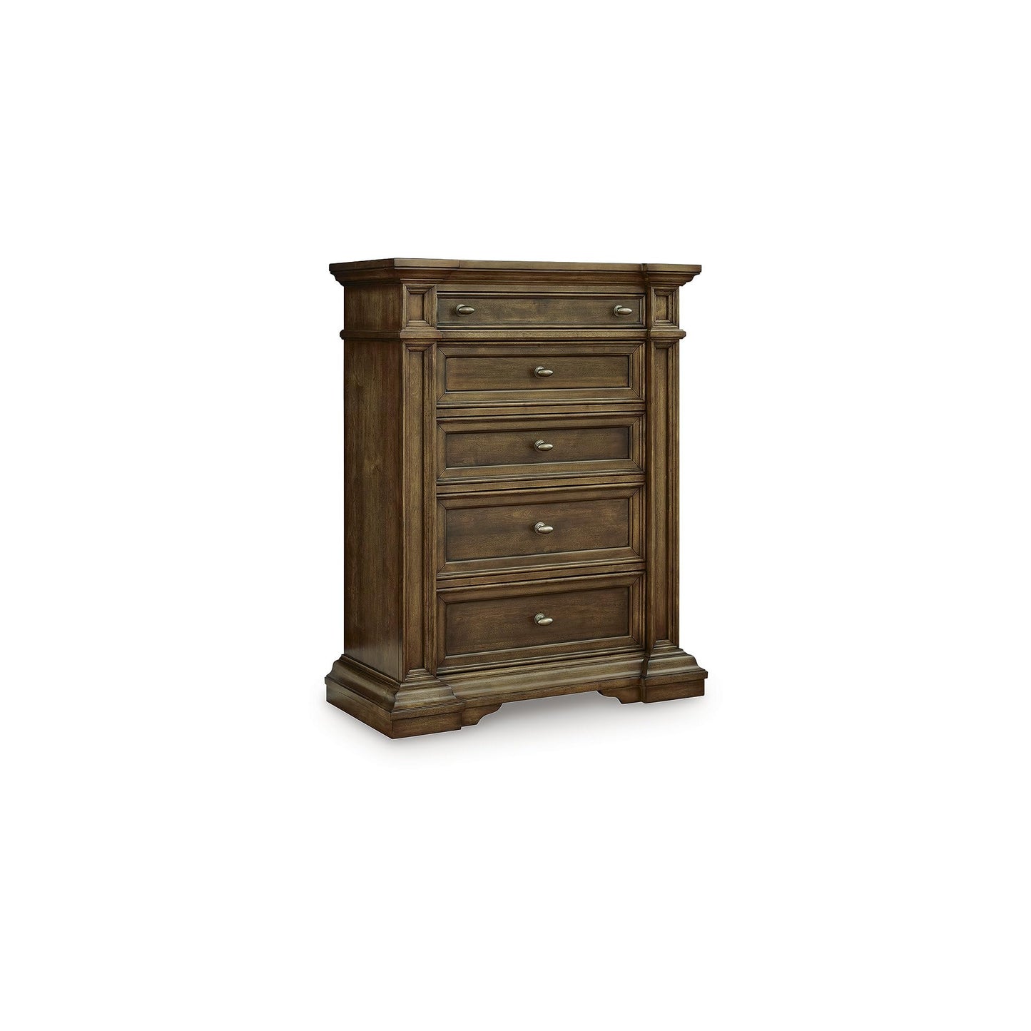 Signature Design by Ashley Thoridan Traditional 5-Drawer Chest with Safety Stop and Anti -Tipping, Dark Brown