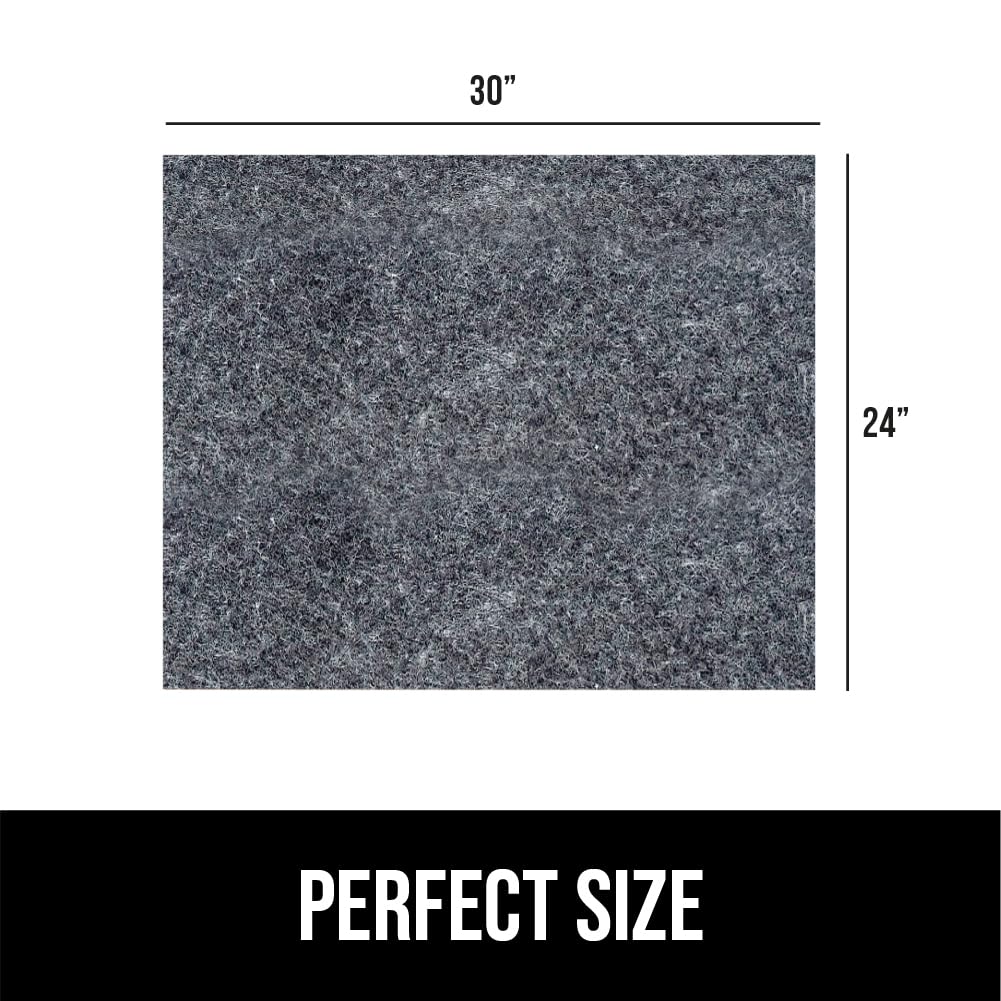 GORILLA GRIP LeakGuard Non-Adhesive Under Sink Mat for Kitchen Cabinet, Waterproof Quick Dry Shelf Liner, Durable Absorbent Felt Mats for Bathroom Sinks, Cabinets, Dresser, Easy to Trim 24x30 Charcoal