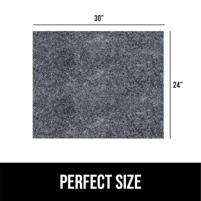 GORILLA GRIP LeakGuard Non-Adhesive Under Sink Mat for Kitchen Cabinet, Waterproof Quick Dry Shelf Liner, Durable Absorbent Felt Mats for Bathroom Sinks, Cabinets, Dresser, Easy to Trim 24x30 Charcoal