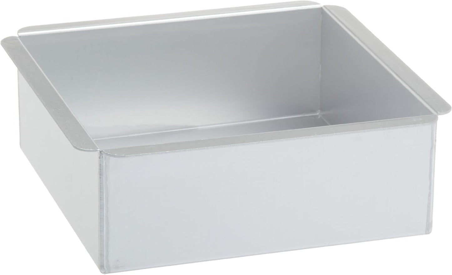 Ateco 8 by 8 by 3-Inch Professional Square Pan Baking Supply - Silver