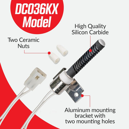 Universal Dryer Igniter DC036KX, Compatible with 134393700, AP3749553, SDE358