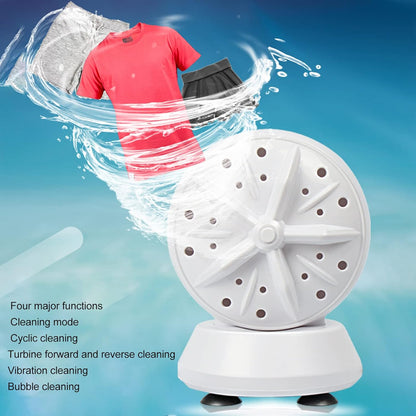 Portable Mini USB Washing Machine for Small Clothes, Underwear, Baby Clothes with Double Washing Power for Travel