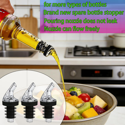 Pour Spout for Torani Sugar-Free Syrup 25.4 Fl Oz Bottle，Pourers for Large small Torani Sugar-Free Syrup。Leak-Proof,4-piece Large small + 8 Black Lid Caps (Black, 4)