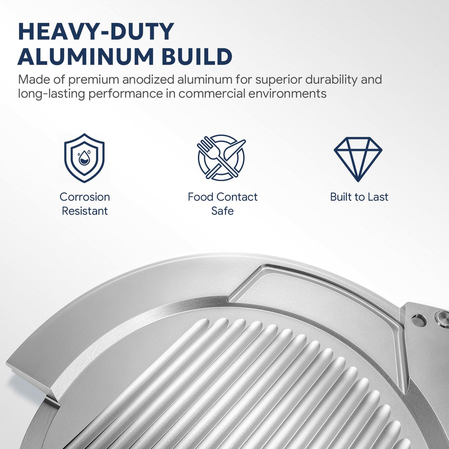 Meat Slicer Knife Cover Compatible with Bizerba GSPHI150, Protective Blade Guard Replacement, Durable Food-Grade Material, Secure Fit, Easy Installation for Commercial Meat Slicers