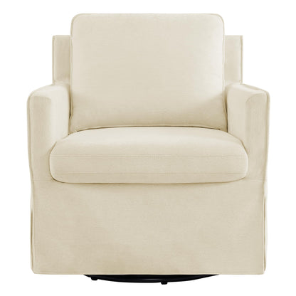 KISLOT Swivel Accent Chair Rocking Recliner 360 Degree Swivel Armchair Machine-Washable Cover for Nursery Living Room Bedroom