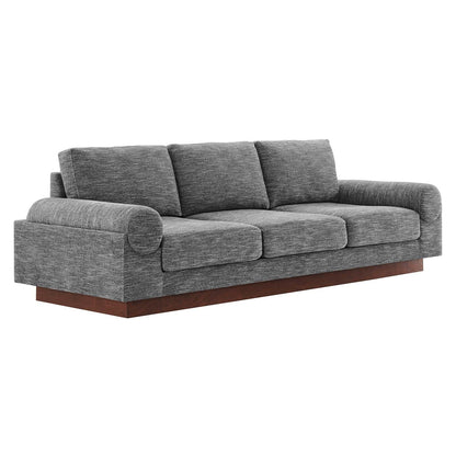 Modway EEI-6401-GRY Oasis Upholstered Fabric Sofa, Gray