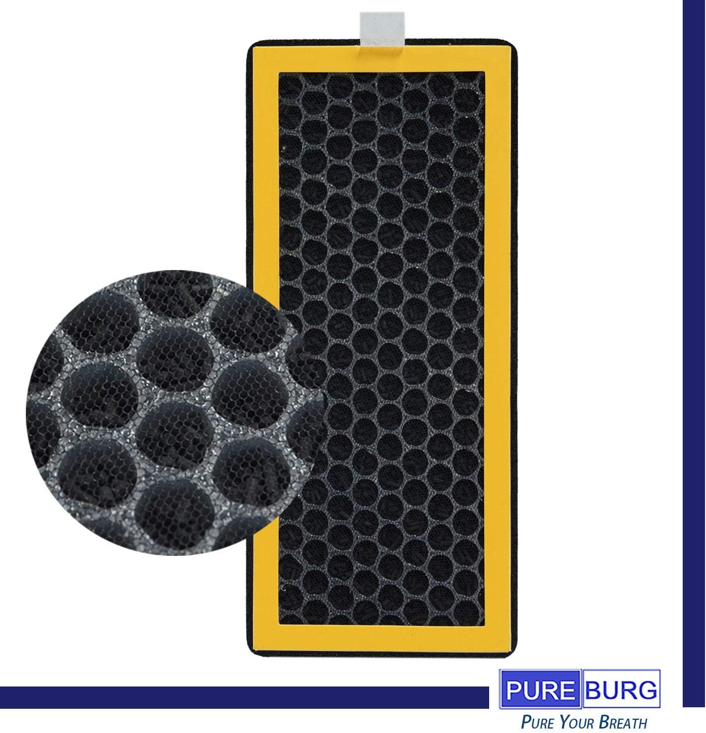 PUREBURG at-PETODR Replacement Filter for HoMedics AT-PET01 AT-PET02 Air Purifier, 2-Pack