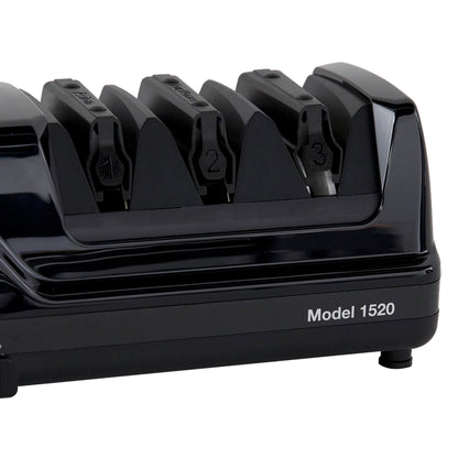 Chef’s Choice Professional Electric Knife Sharpeners AngleSelect for 15- and 20-Degree Straight-Edge and Serrated Knives with Diamond Abrasives & Precision Angle Control, 2-Stage, Black