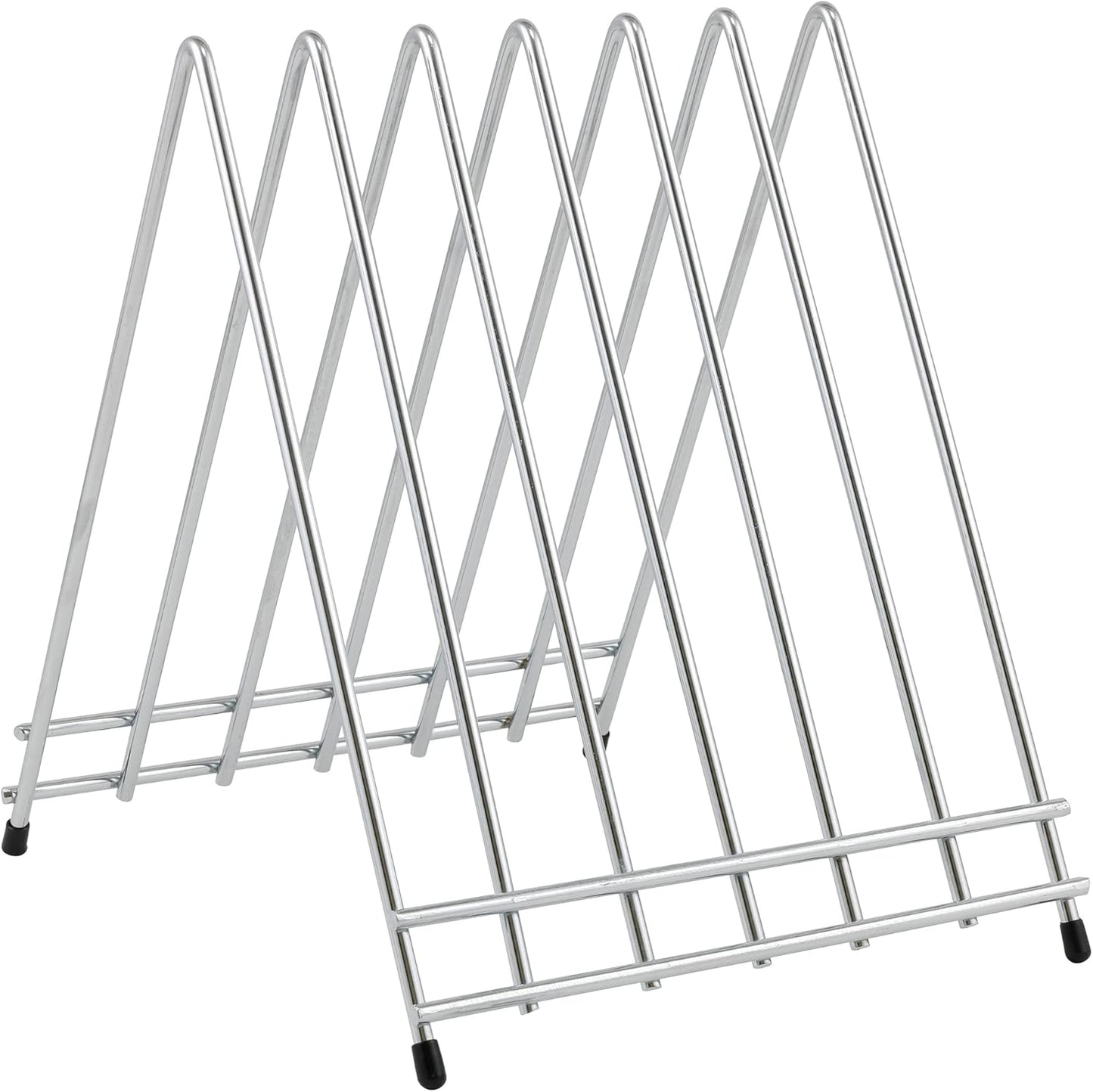 Winco Medium Chrome Plated 6-Slot Cutting Board Rack