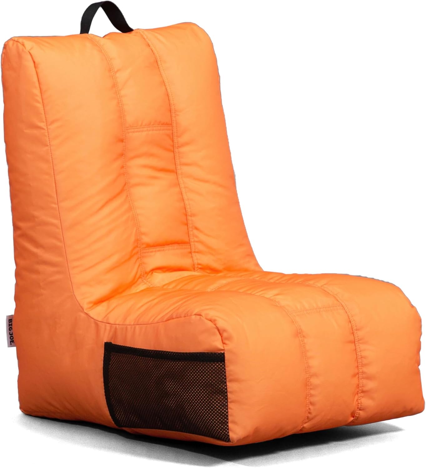 2 Big Joe Video Lounger Bean Bag Chair, Tangerine Smartmax, feet