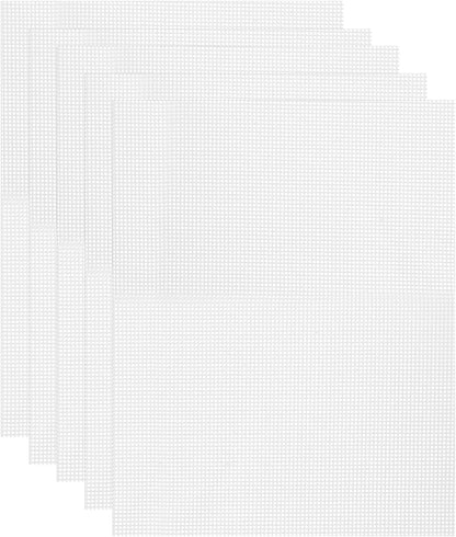 uxcell 11.4 x 14.6" Silicone Dehydrator Sheets, 5 Pcs Non-Stick Reusable Drying Mesh for Food Dehydrator, White