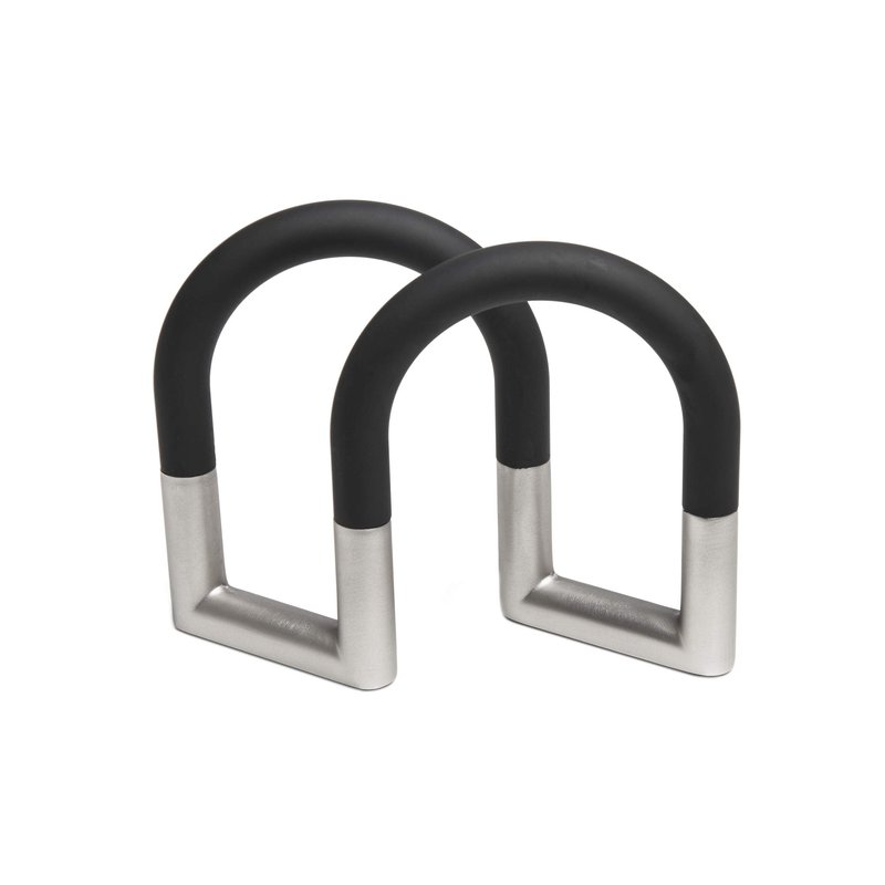 Umbra Swivel Napkin Holder With Dual Chrome Soft Touch Swivels - Heavy-Duty Kitchen & Dining Room Paper Storage - Stores a Bulk Amount of Napkins and Accommodates Any Amount, Black/Nickel