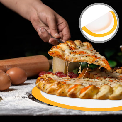 YARNOW Non Stick Baking Mat, Round Silicone Mat for Pie, Bread, Macaron, Pastry, 12 Inch, Random Color