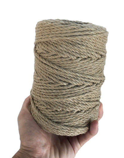 ILIKEEC Strong Jute Twine 4mm Thick 328Feet Arts Crafts Jute Rope Durable Packing String for Gardening Applications (4MM 328FT)