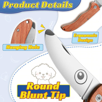 TIVOLI Kids Pocket Knife Folding Knife Safety Knife for Kids, Designed for Children's Outdoor Camping with Hanging Holes