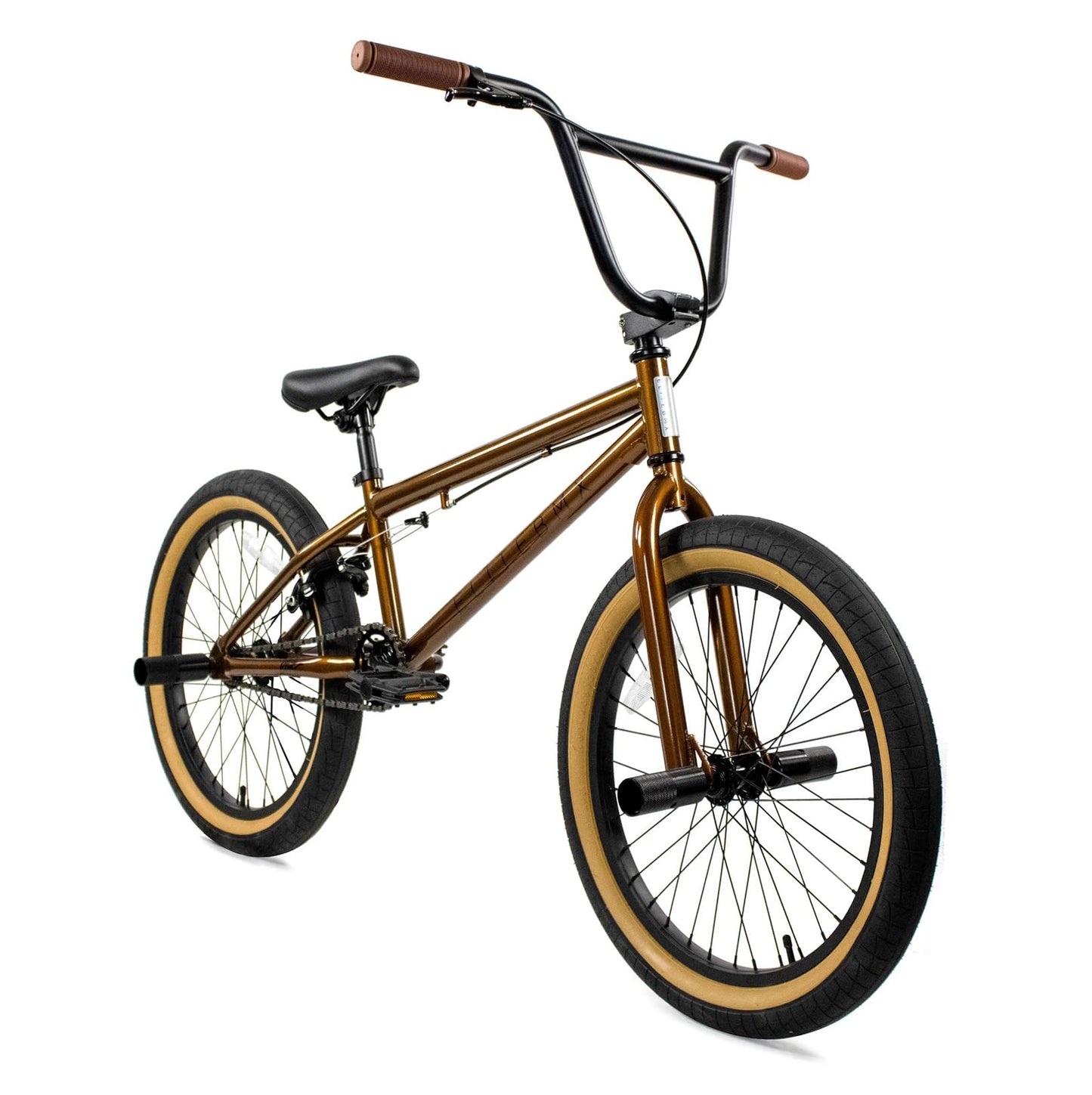 Elite BMX Freestyle Bike, Durable Steel Frame, Available in 16", 18", and 20" Sizes. New Sizes 26" and 29" BMX Bicycles. (Copper, 20")