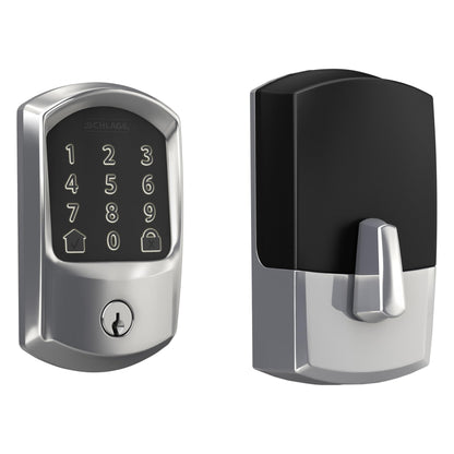 Schlage Encode Smart WiFi Deadbolt Lock for Front Door - Keyless Entry with App or Touchscreen - Works with Alexa, Hey Google, & Airbnb - Create Codes for Guests - Matte Black