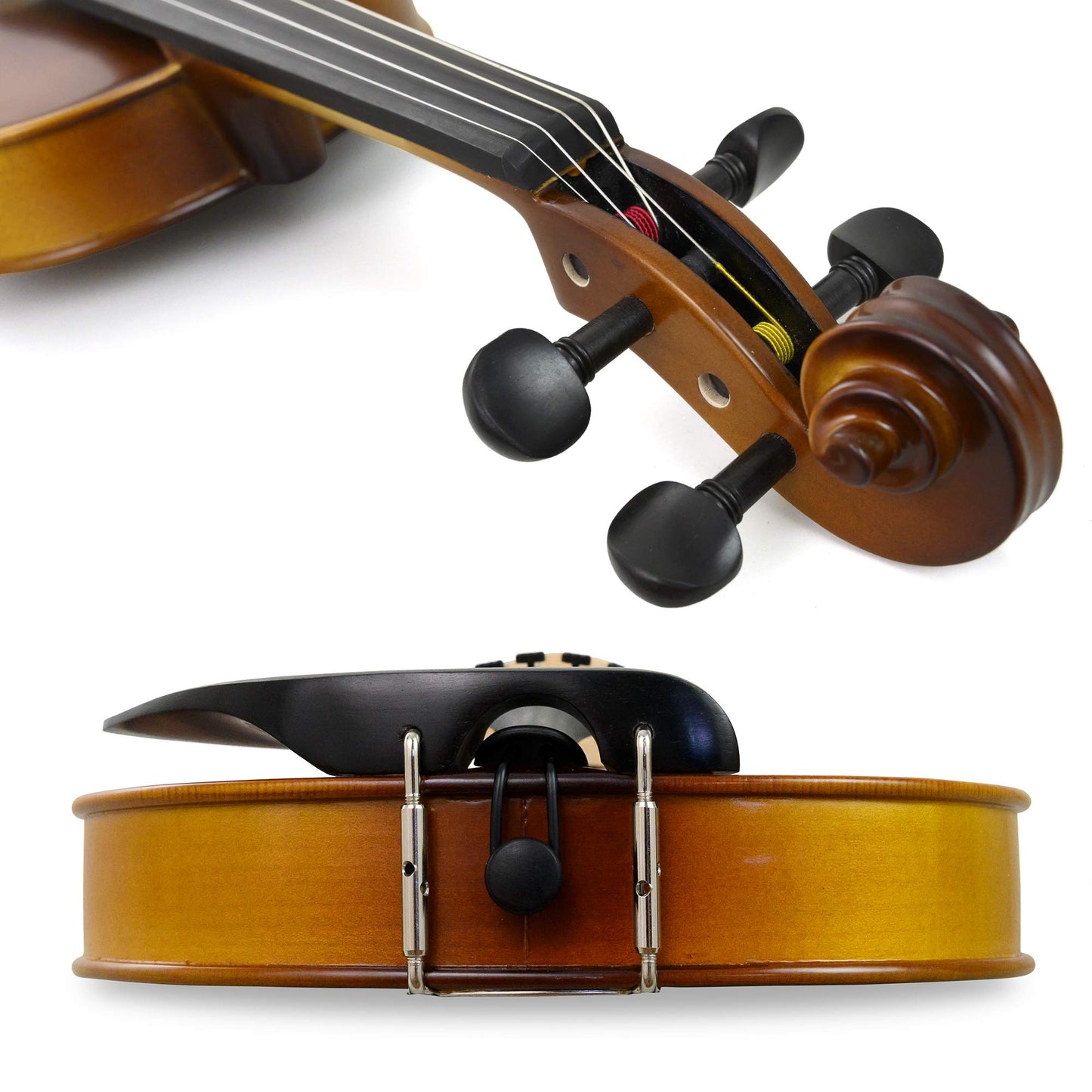 Ricard Bunnel G2 Violin Outfit 1/8 Size - Carrying Case and Accessories Included - Solid Maple Wood and Ebony Fittings By Kennedy Violins