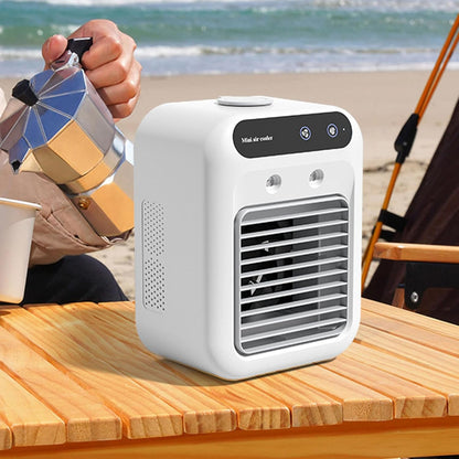 Portable Air Conditioners, Mobile Mini Evaporative Air Cooler for Home, Office, Camping, Car