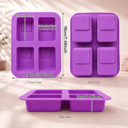 2 Pack Angel Silicone Soap Mold Rectangle Soap Making Mold Embossed Angel Silicone Mold Angel Girl Mold Rectangle Handmade Soap Mold for Soap Candle Lotion Bath Bombs Resin Wax Cake Chocolate Candy