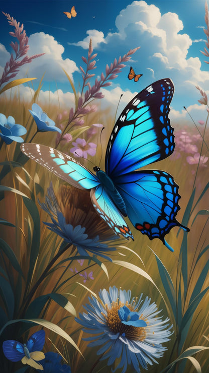 ZHUMUTO Large 5D Diamond Art Painting Kits for Adults,15.7x27.5inch Butterfly C DIY Full Round Drill Diamond Dots Large Size,Big Gem Art and Crafts for Home Wall Decor Gifts