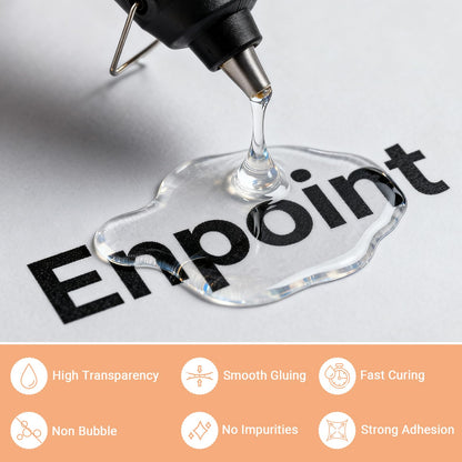ENPOINT 0.27"x4" 72 Pack Black Hot Glue Sticks & 50 Pack Crystal Clear Hot Glue Sticks for Fabric, Wood, Metal, Glass, Plastic, Floral