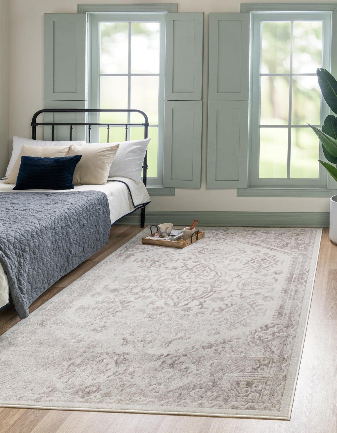 Unique Loom Oxford Collection Area Rug - Radcliffe (10' x 14' 1" Rectangle, Cream/ Ivory)