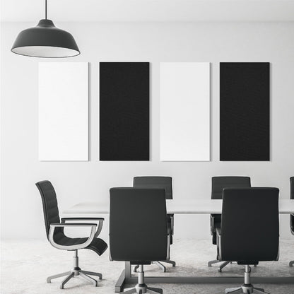Olanglab Acoustic Panels 2 Pack, 48''x24'' Large Sound Panels, Fabric Wrapped Sound Proof Foam Panels for Walls, Sound Absorbing Panels for Recording Studio Acoustical Treatments (Black)