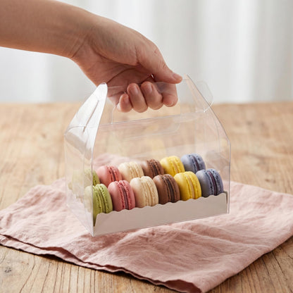 Nagpew Clear Gable Bakery Gift Box,40 Pack, Handles, Party Favor