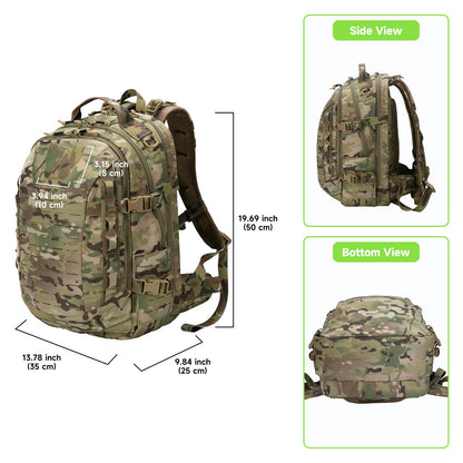 EXCELLENT ELITE SPANKER 40L Tactical Military Backpack for Men and Women Large Rucksack Assault Pack Bag for Outdoor Camping, Hiking(Multicam)