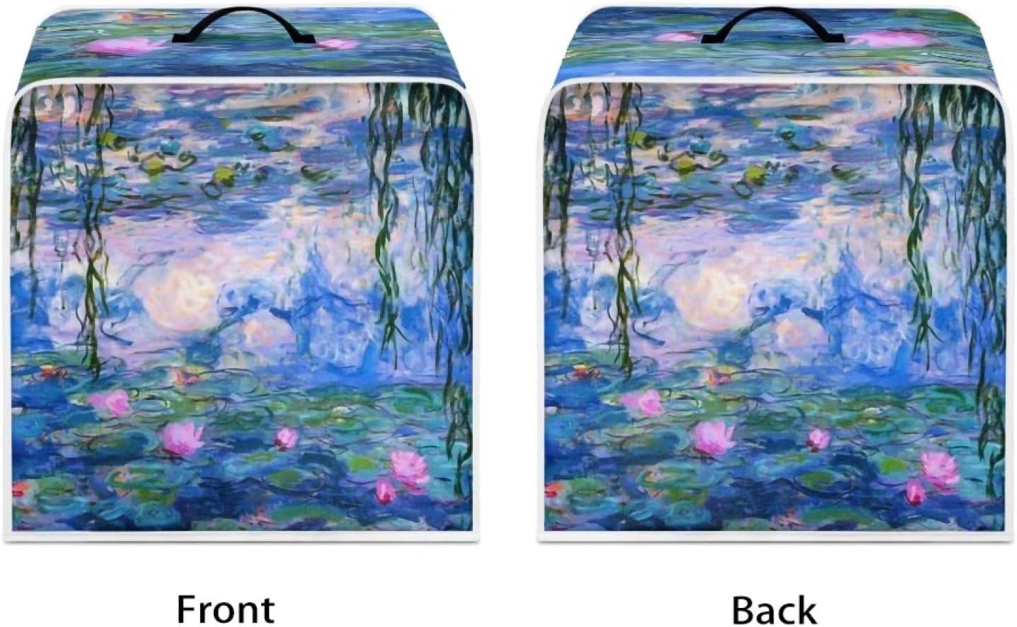 Claude Monet Poster Coffee Maker Cover, Anti Fingerprint Dust Protection for Kitchen Appliances, Stain Resistant