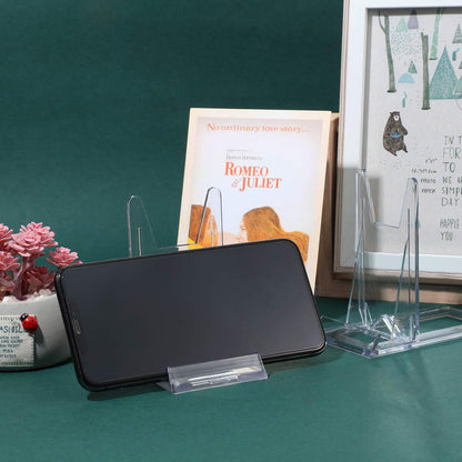 Zonon Acrylic Plate Stands, 20 Pieces, Clear Mini Easels for Displaying Pictures or Plates, Home Office Decoration