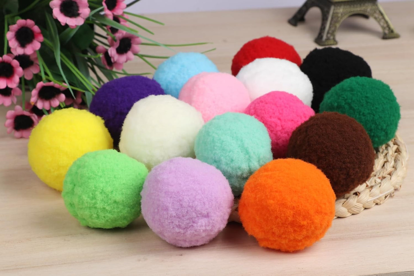 YYCRAFT 20pcs Jumbo Pom Poms Balls, 2 Inch for DIY Creative Crafts and Party Decorations