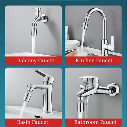 360° Swivel Kitchen & Bathroom Faucet Aerator, Solid Brass Aerator For Sink Faucet, Sink Sprayer Attachment,Fits 15/16'' Male & 55/64'' Female Thread(2 Sets)