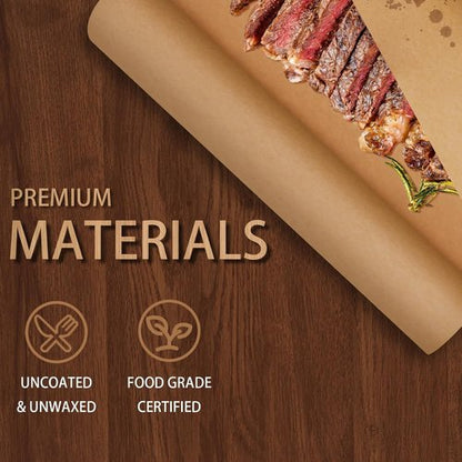 Brown Butcher Paper Roll for Smoking Meat Unwaxed 12 Inch x 60 Feet, BBQ Peach Wrapping Paper for Smoking Meat, Brisket, Crawfish Boil or Table Runner