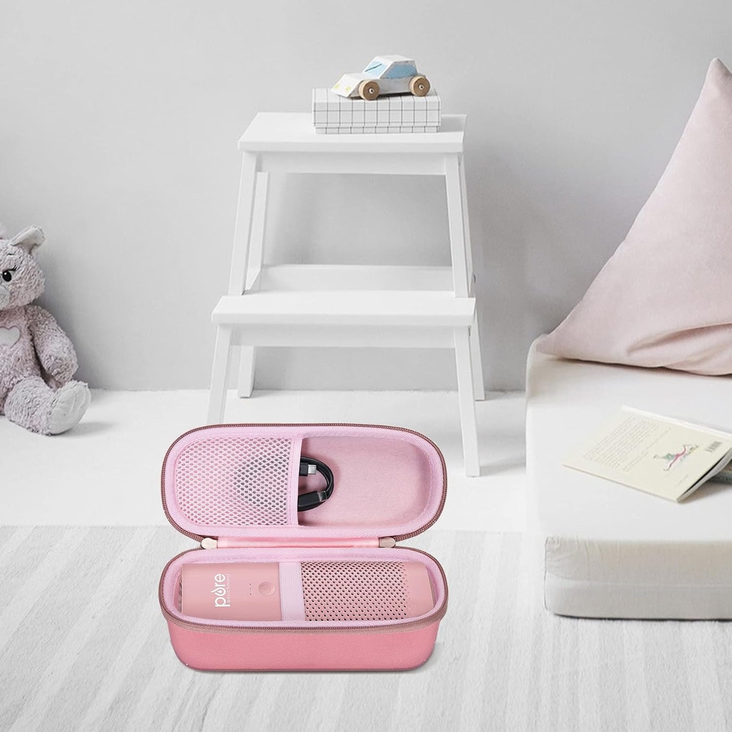 co2CREA Hard Case for Pure Enrichment PureZone Mini Portable Air Purifier (Blush Case)