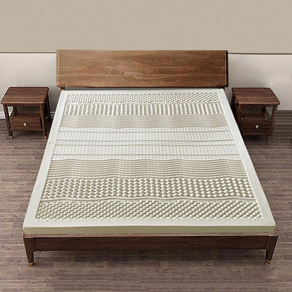 Premium Natural Latex Mattress Topper, 7.5cm Thick, Portable Folding Mattress for Single, Twin, Full, Queen, King Sizes - Japanese Tatami Roll Mat for Dormitory & Home Use, 120x190cm