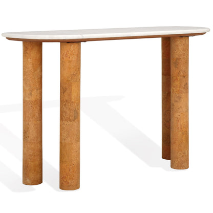 SAFAVIEH Couture Collection Marilynn Marble/Cork Veneer Console Table
