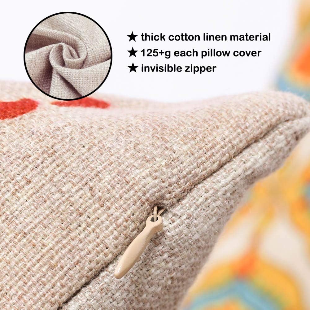TRENDIN Farmhouse Porch Waist Pillow Cover - 20x12 inch Black Word Welcome to Our Porch Throw Pillow Cover