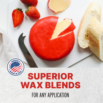 2 Blended Waxes, Inc. Cheese Wax Block for Cheesemaking, Premium Food Grade Wax for Preserving a Variety of Cheese
