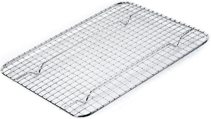 Update International Heavy-Duty 1/4 Size Cooling Rack, Commercial Grade, Oven-Safe, Chrome, Set of 2