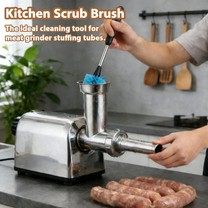 Heavy-Duty Multi-Purpose Kitchen Brush Set | for Meat Grinder, Mixer & Home Cleaning | Complete Kit for Stubborn Residue Removal (16-Piece Set)