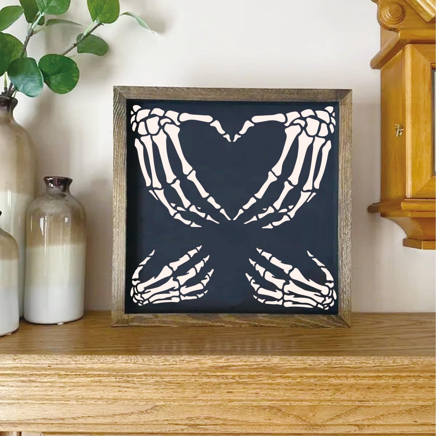 Skull Stencils for Painting on Wood Reusable Drawing Skeleton Hand Finger Templates Spray Paint Stencil for Airbrushing Wall Canvas Fabric DIY Craft Home Decoration(Skull)