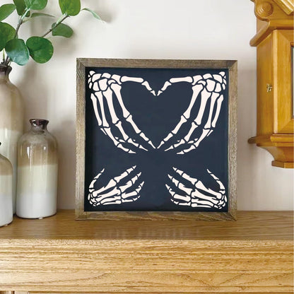 Skull Stencils for Painting on Wood Reusable Drawing Skeleton Hand Finger Templates Spray Paint Stencil for Airbrushing Wall Canvas Fabric DIY Craft Home Decoration(Skull)