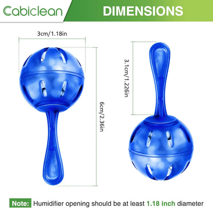 12 Pack Universal Humidifier Tank Cleaner Balls, Demineralization Cartridge for Humidifiers & Fish Tanks, Purifies Water