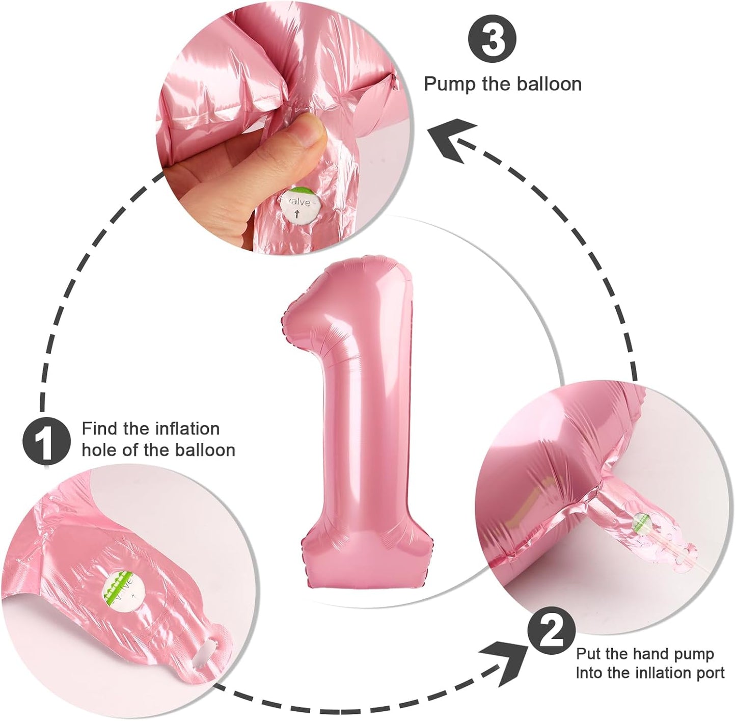 Skiennix 40-Inch Pastel Pink Foil Balloon Number - Perfect 18th Birthday & Wedding Party Decoration
