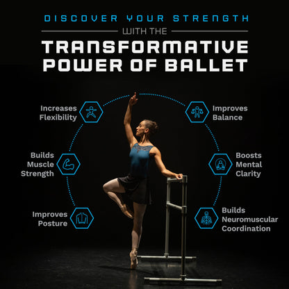 VITA Barre Portable Freestanding Double Ballet Barre, Extreme, 6 Ft Bars, Light Pink, Steel | Fixed Height, Made in USA, Home or Gym Exercise Equipment for Kids & Adults | Dance, Fitness, Pilates