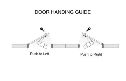 Adams Rite Style Deadlatch Storefront Door Set - Push Paddle Exit, Deadlatch Bolt, with Mortise Lock Cylinder & Two Keys, Durable, Polished Finish, Duronotice Bronze, Left Hand, 1-1/8" Backset